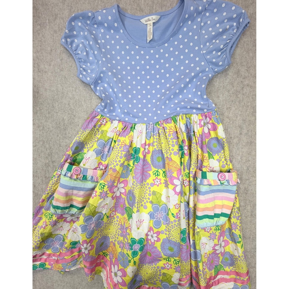 Matilda Jane Twirl Dress Girls 12 Such Fresh Air Floral Mixed Print Pockets